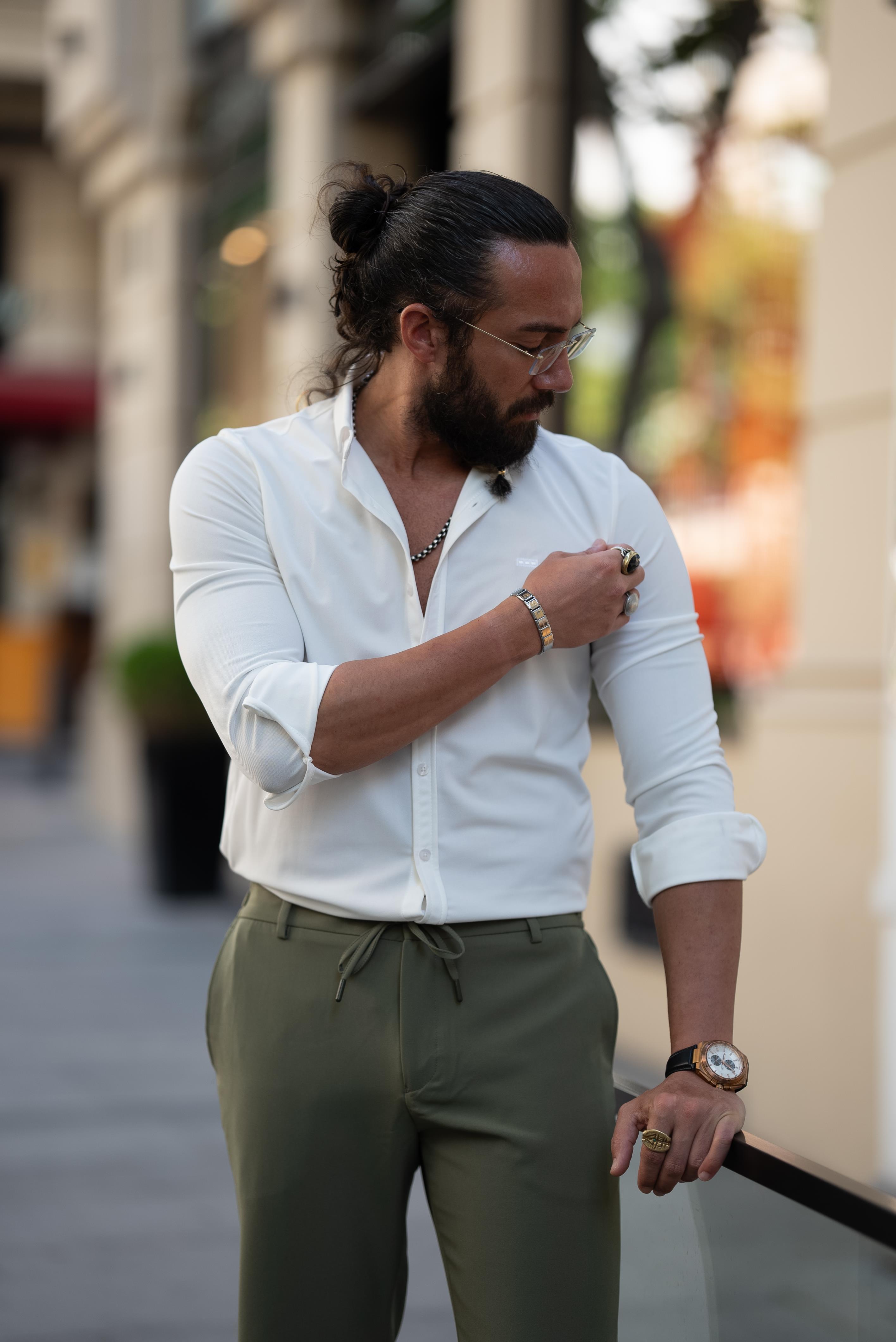 Slim Fit Likralı Uzun Kollu Gömlek ürünü ÜST GİYİM kategorisinde sizleri bekliyor.