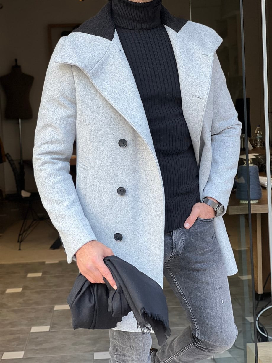 Slim Fit Şal Yaka Kaşe Kaban ürünü DIŞ GİYİM kategorisinde sizleri bekliyor.