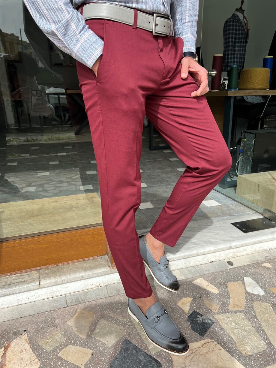 Slim Fit Yan Cepli Keten Pantolon ürünü ALT GİYİM kategorisinde sizleri bekliyor.