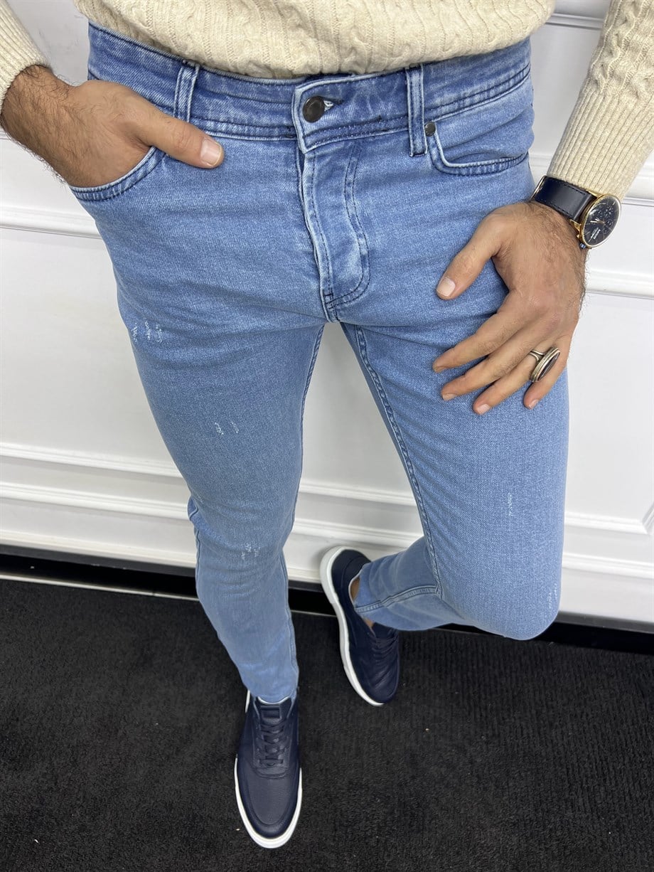 Taşlama Detay Slim Fit Kot Pantolon ürünü ALT GİYİM kategorisinde sizleri bekliyor.