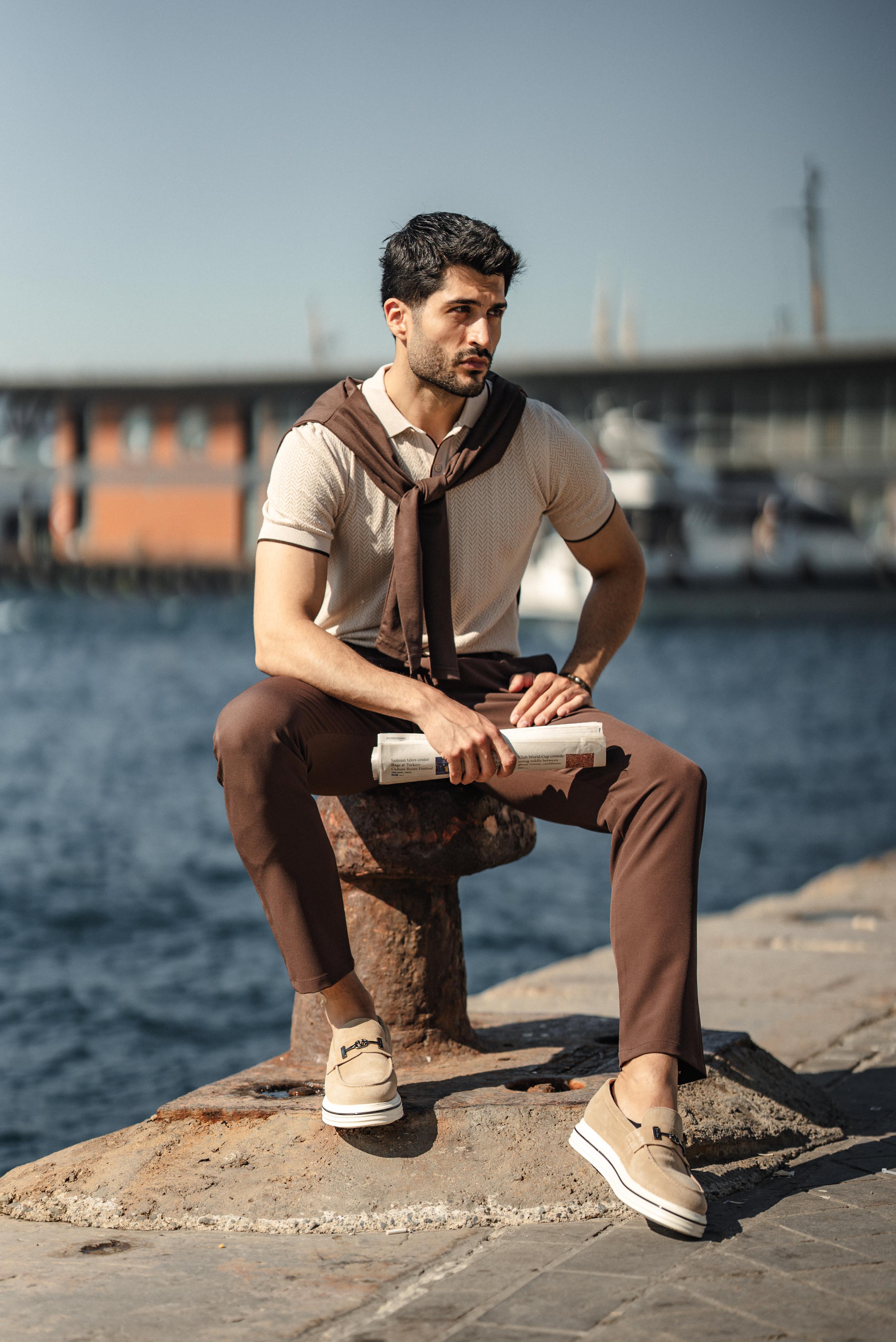 Desenli Slim Fit Polo Yaka Kısa Kollu Erkek Triko Hırka ürünü ÜST GİYİM kategorisinde sizleri bekliyor.
