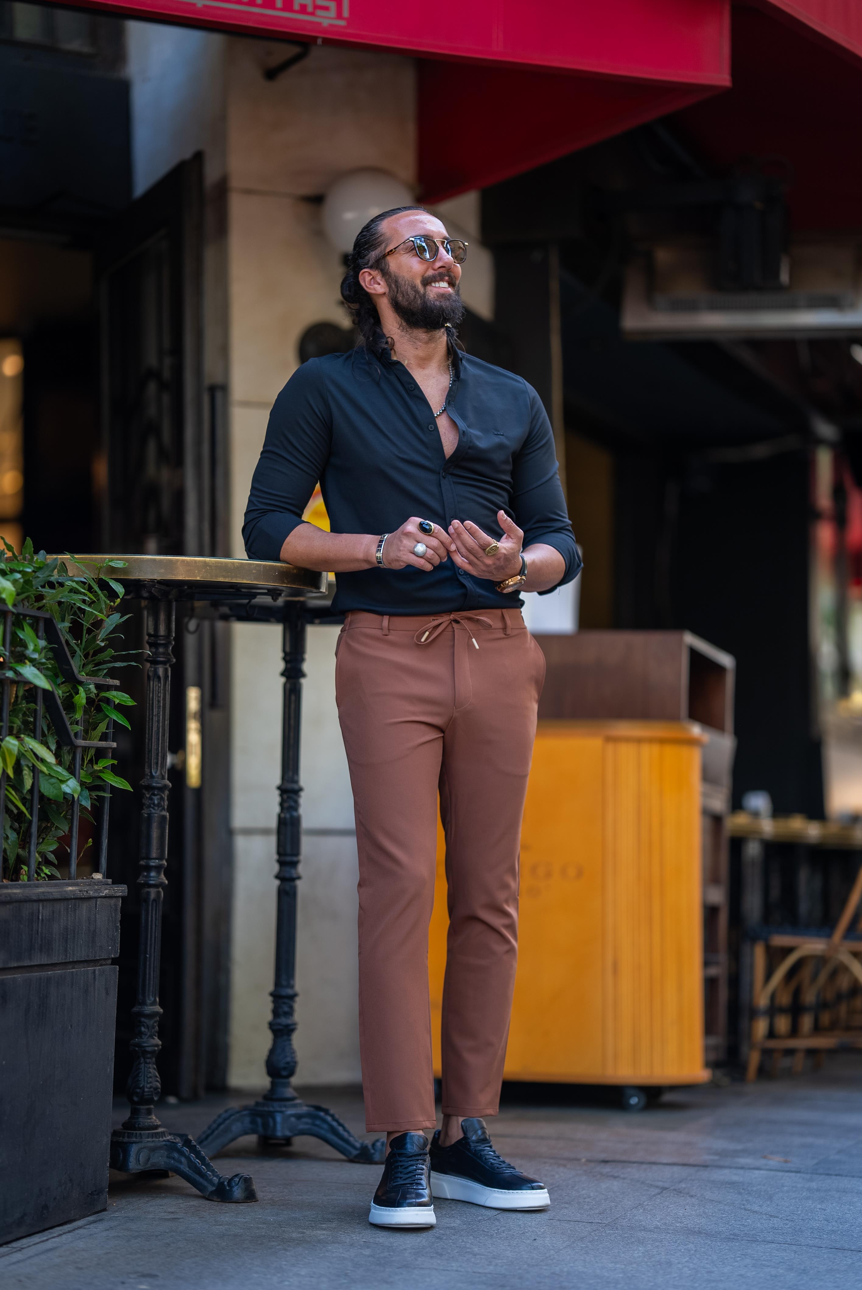 Düz Süper Slim Fit İpli Erkek Pantolon Fındık ürünü ALT GİYİM kategorisinde sizleri bekliyor.