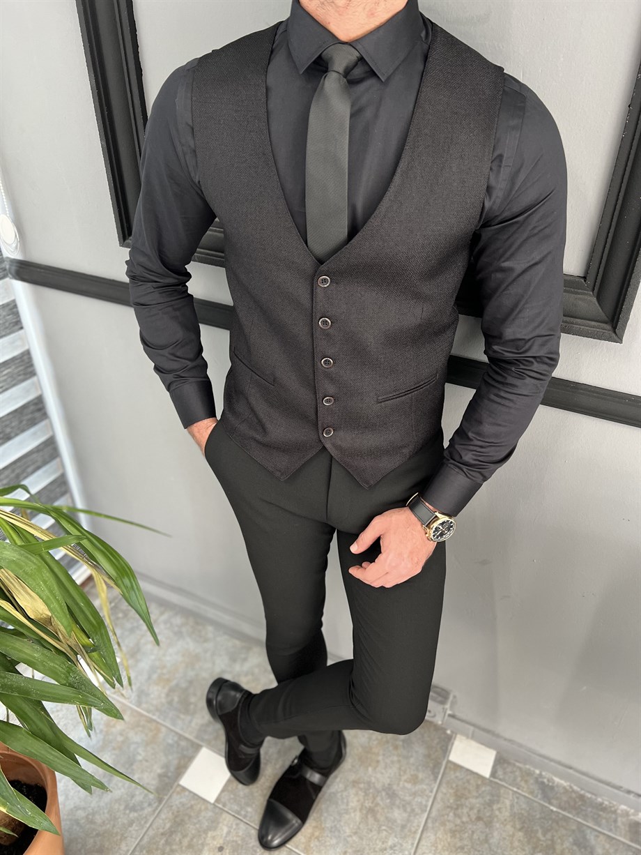 Slim Fit Patterned Vest ürünü OUTERWEAR kategorisinde sizleri bekliyor.