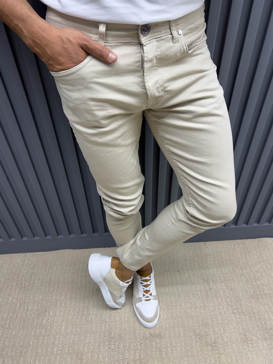 Side Pocket Slim Fit Jeans