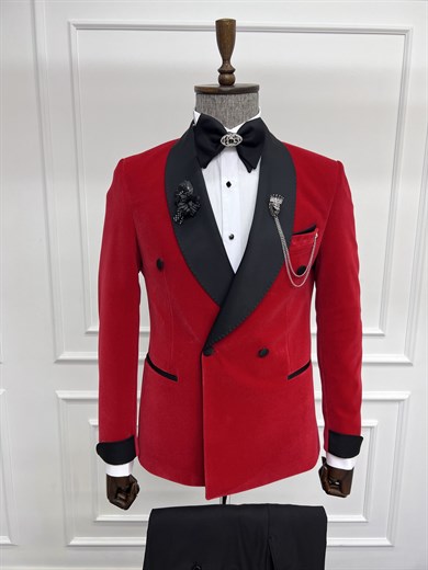 Satin Collar Detail Special Design Suit ürünü SUIT kategorisinde sizleri bekliyor.