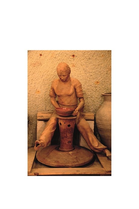 Human Shaped Pottery Sculpture