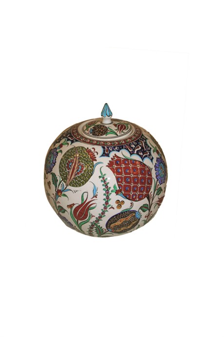 İznik (Floral) Designed Round Jar