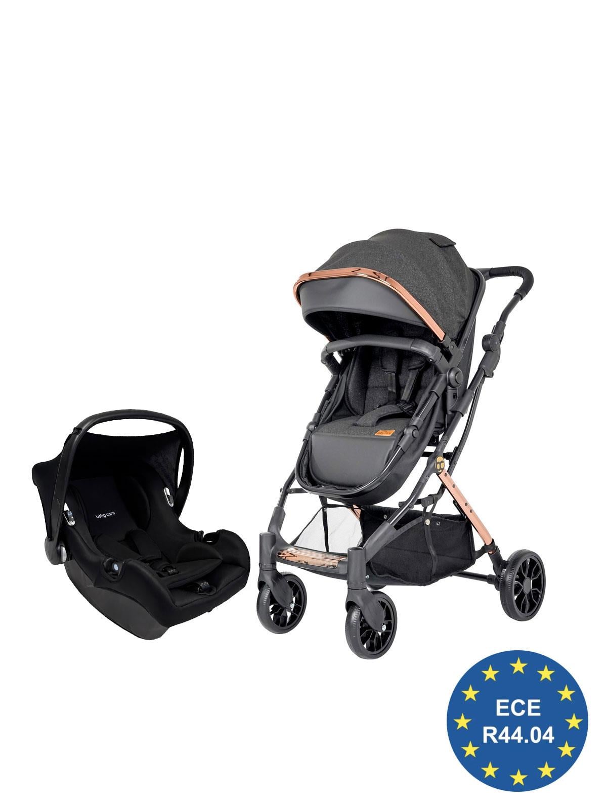Venedik Travel Sistem Bebek Arabası (I-Size) Gold Siyah