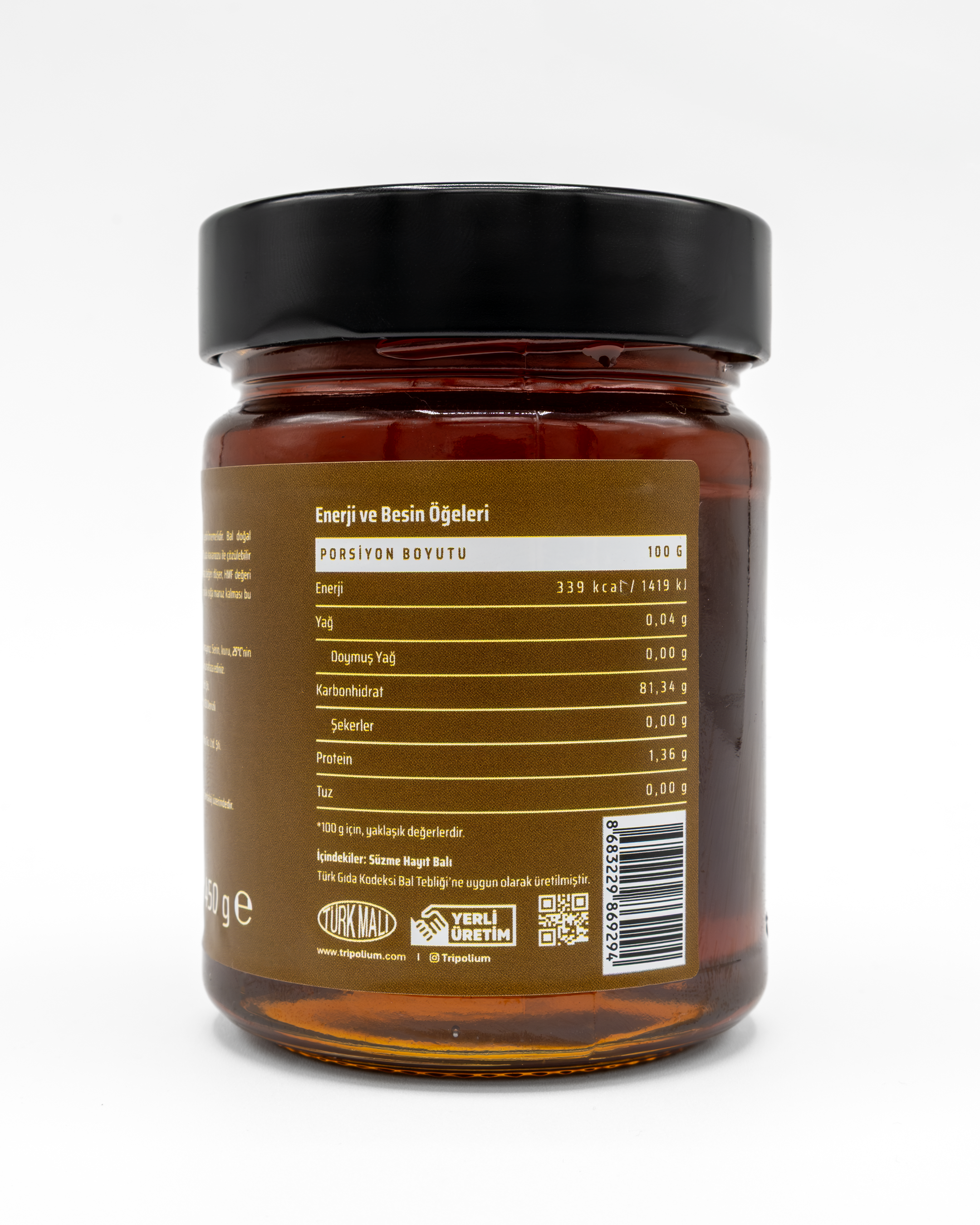 Tripolium Süzme Hayıt Balı – 450 g