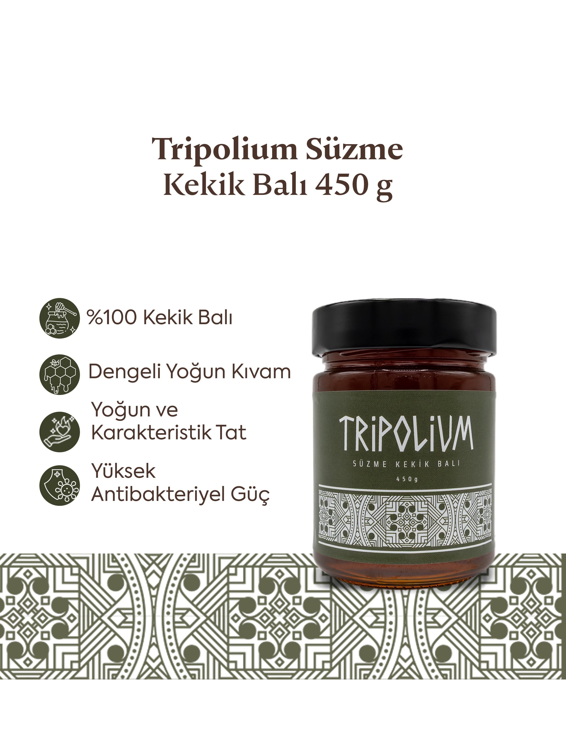 Tripolium Süzme Kekik Balı – 450 g