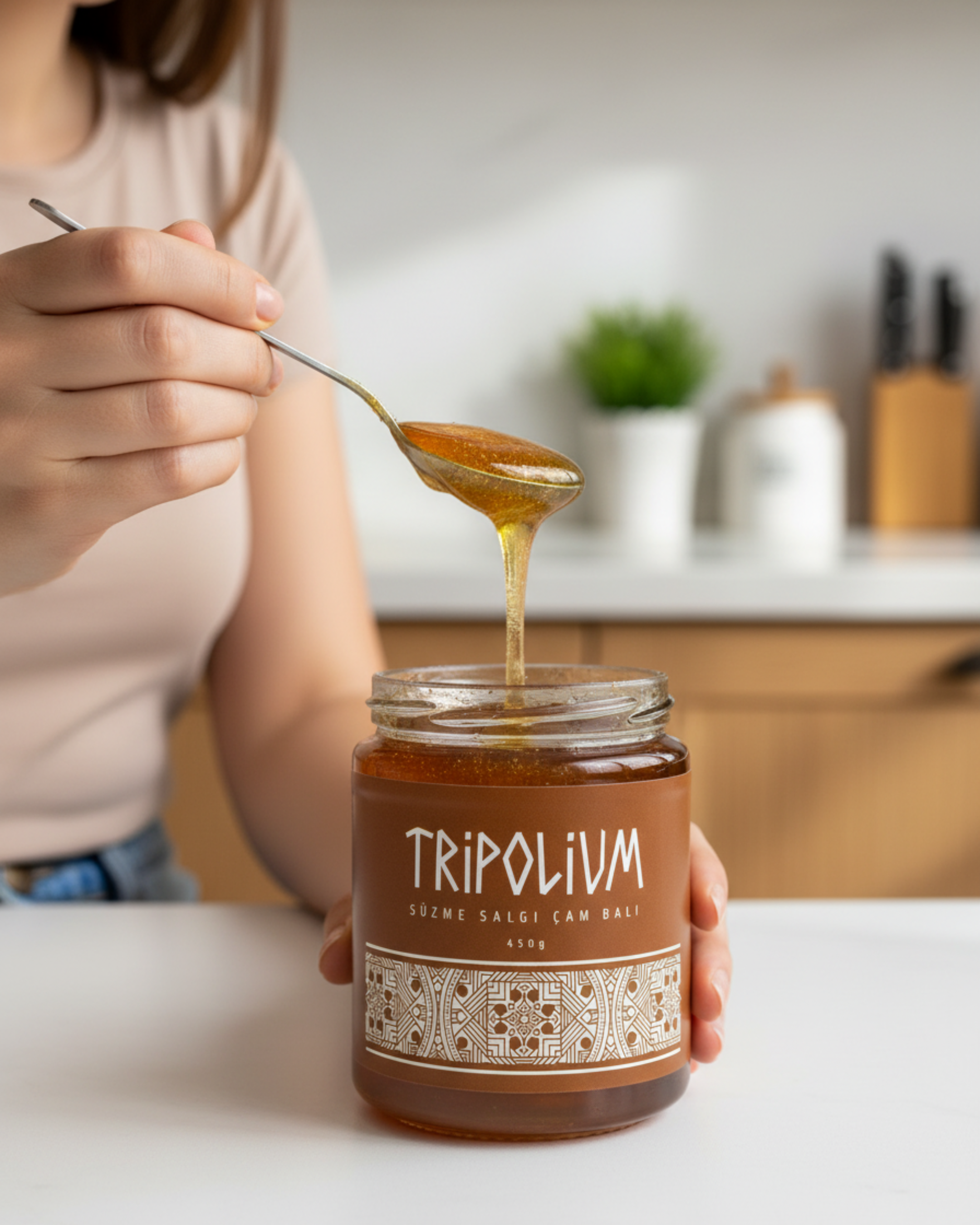 Tripolium Süzme Salgı Çam Balı – 450 g