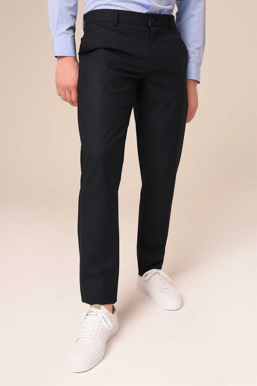 Erkek Chino Lacivert Pantolon Slim Fit | Agustini