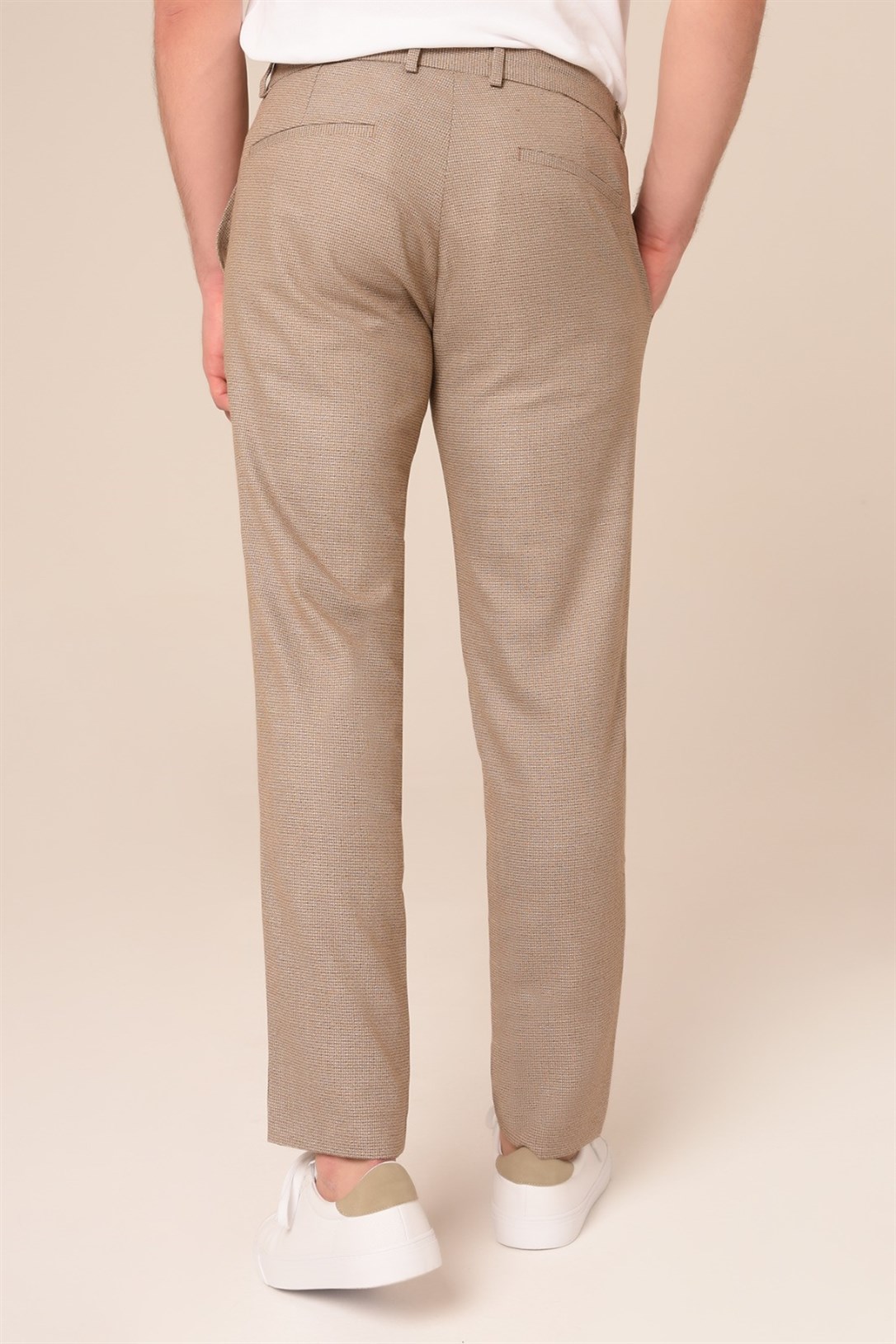 Erkek Jogger Bej Pantolon Slim Fit | Agustini