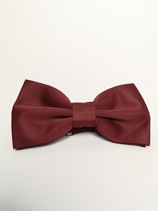 Bordo Saten Damatlık Papyon Takımı | Agustini