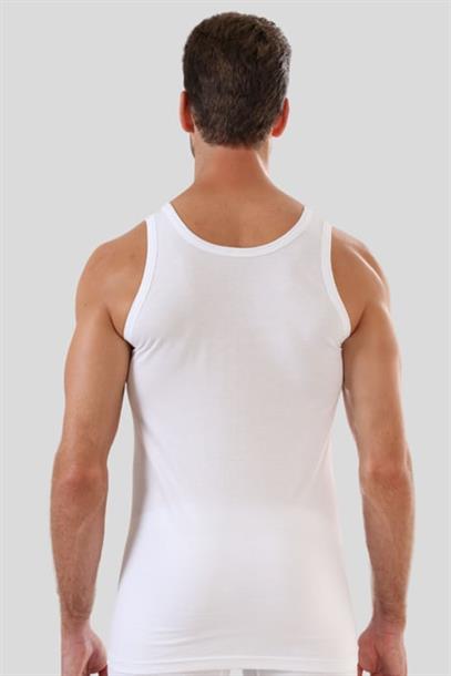 Erkek Beyaz 6Lı Paket Klasik Penye %100 Pamuklu Askılı Atlet Agustini Kalitesinde Ekonomik