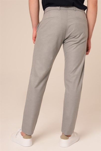 Erkek Chino Açık Gri Ton Pantolon Slim Fit | Agustini