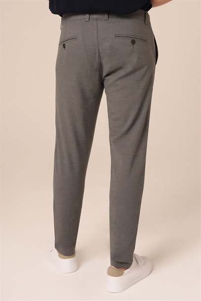 Erkek Chino Gri Pantolon Slim Fit | Agustini