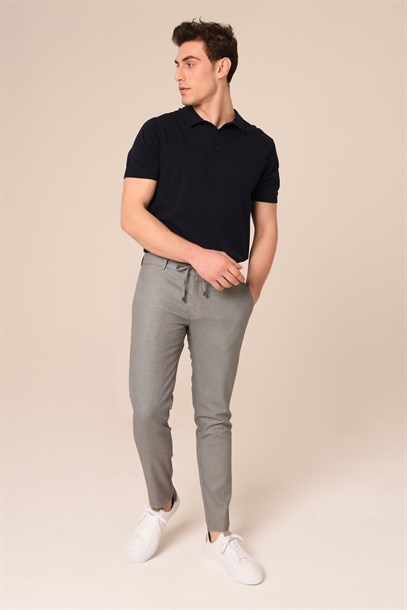 Erkek Chino Gri Ton Pantolon Slim Fit | Agustini