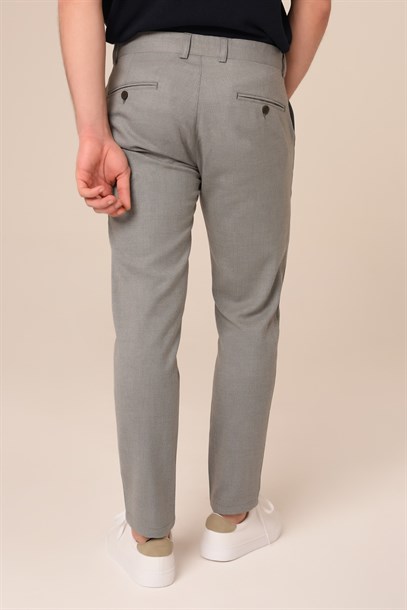 Erkek Chino Gri Ton Pantolon Slim Fit | Agustini