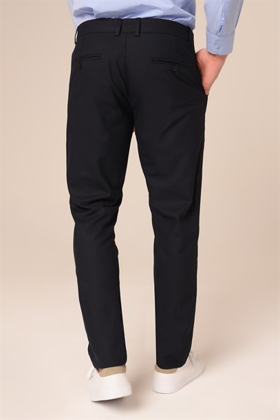 Erkek Chino Lacivert Pantolon Slim Fit | Agustini