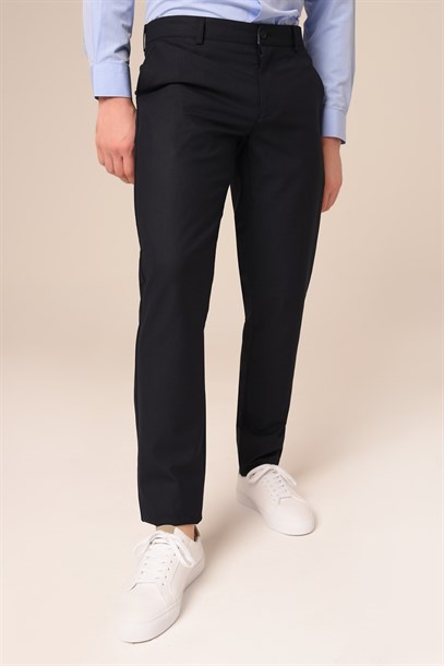 Erkek Chino Lacivert Pantolon Slim Fit | Agustini