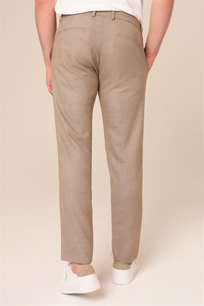 Erkek Jogger Bej Pantolon Slim Fit | Agustini