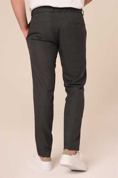 Erkek Jogger Füme Renk Pantolon Slim Fit | Agustini