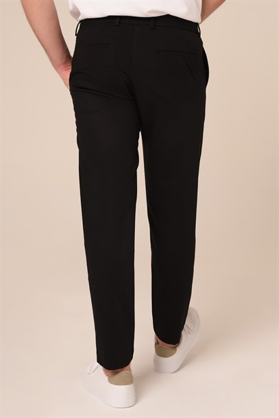 Erkek Jogger Siyah Pantolon Slim Fit | Agustini
