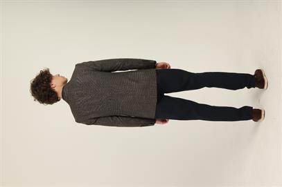 Haki Renk Sivri Yaka Blazer Tek Ceket Slim Fit | Agustini