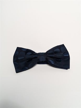 Lacivert Bordo Saten Papyon Set | Agustini