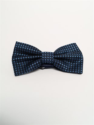 Lacivert Mavi Puantiyeli Papyon Set | Agustini