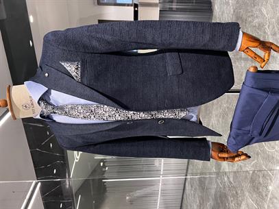 Lacivert Renk Blazer Tek Ceket Slim Fit | Agustini