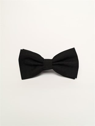 Siyah Beyaz Damatlık Papyon Set | Agustini