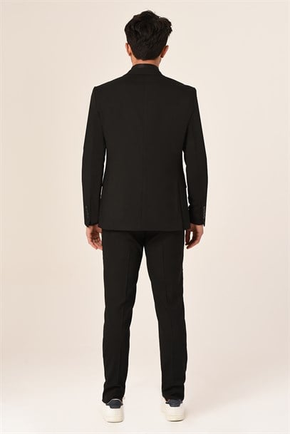 Siyah Erkek Takım Elbise Yeni Nesil Slim Fit | Agustini