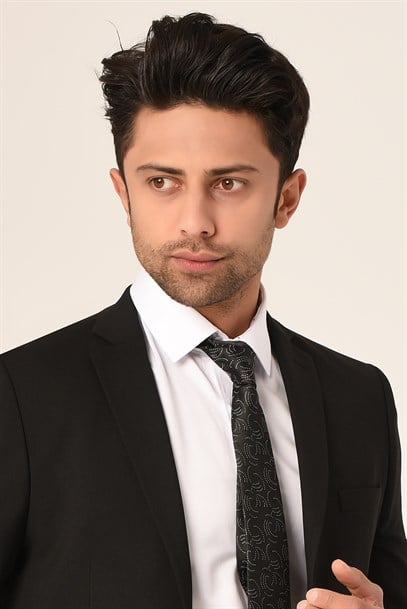 Siyah Renk  Erkek Takım Elbise Slim Fit | Agustini