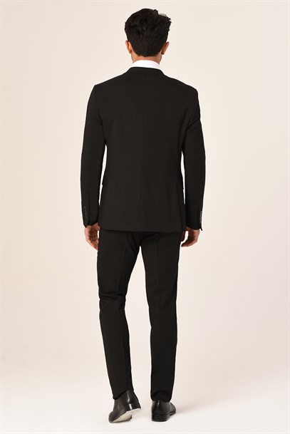 Siyah Renk  Erkek Takım Elbise Slim Fit | Agustini