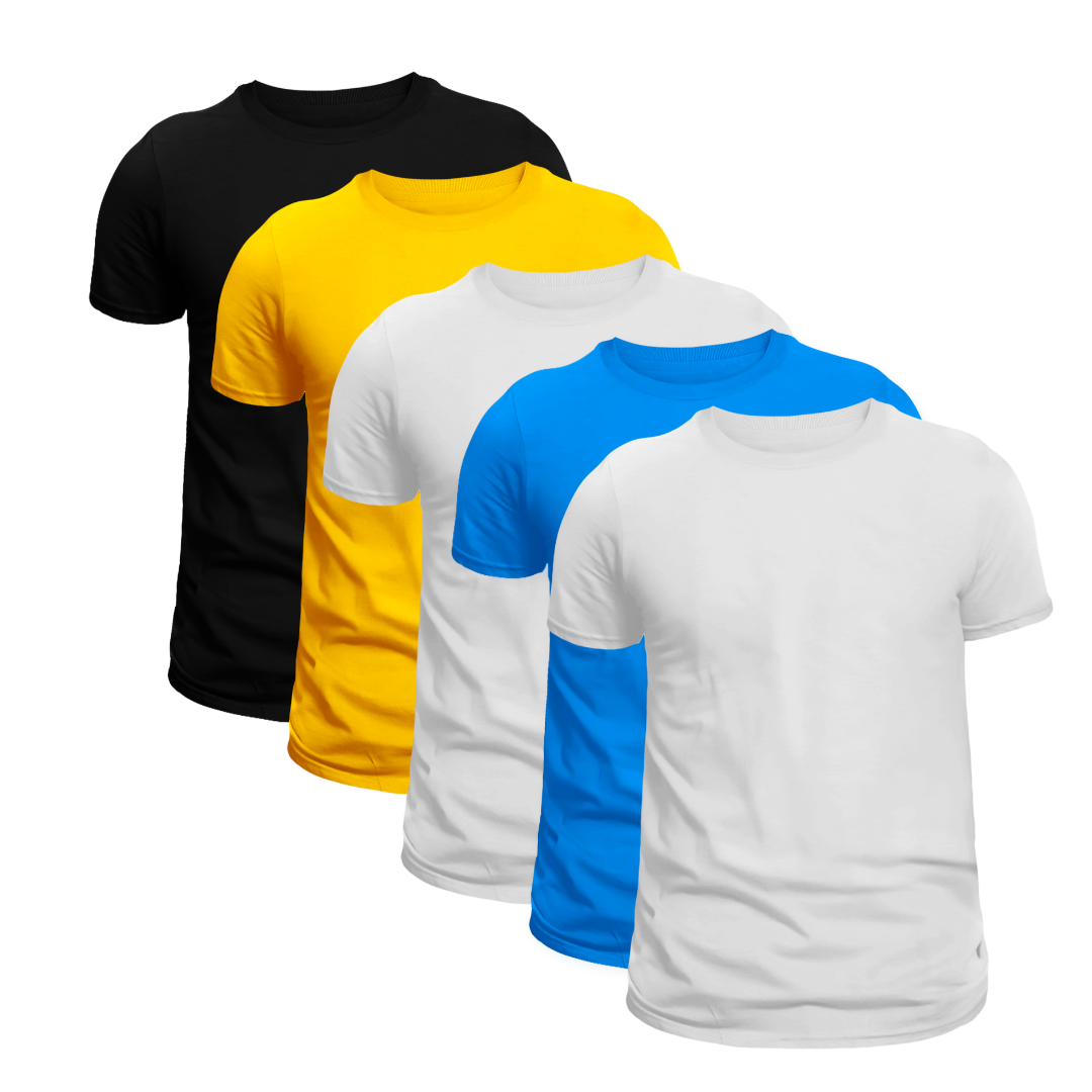 Erkek Tişört Çoklu Standart Kesim Unisex Bisiklet Yaka %100 Pamuk 5'li Tişört PaketiT-SHİRTAGUSTİNİTsh2019AGUSTİNİErkek Tişört Çoklu Standart Kesim Unisex Bisiklet Yaka %100 Pamuk 5'li Tişört Paketi