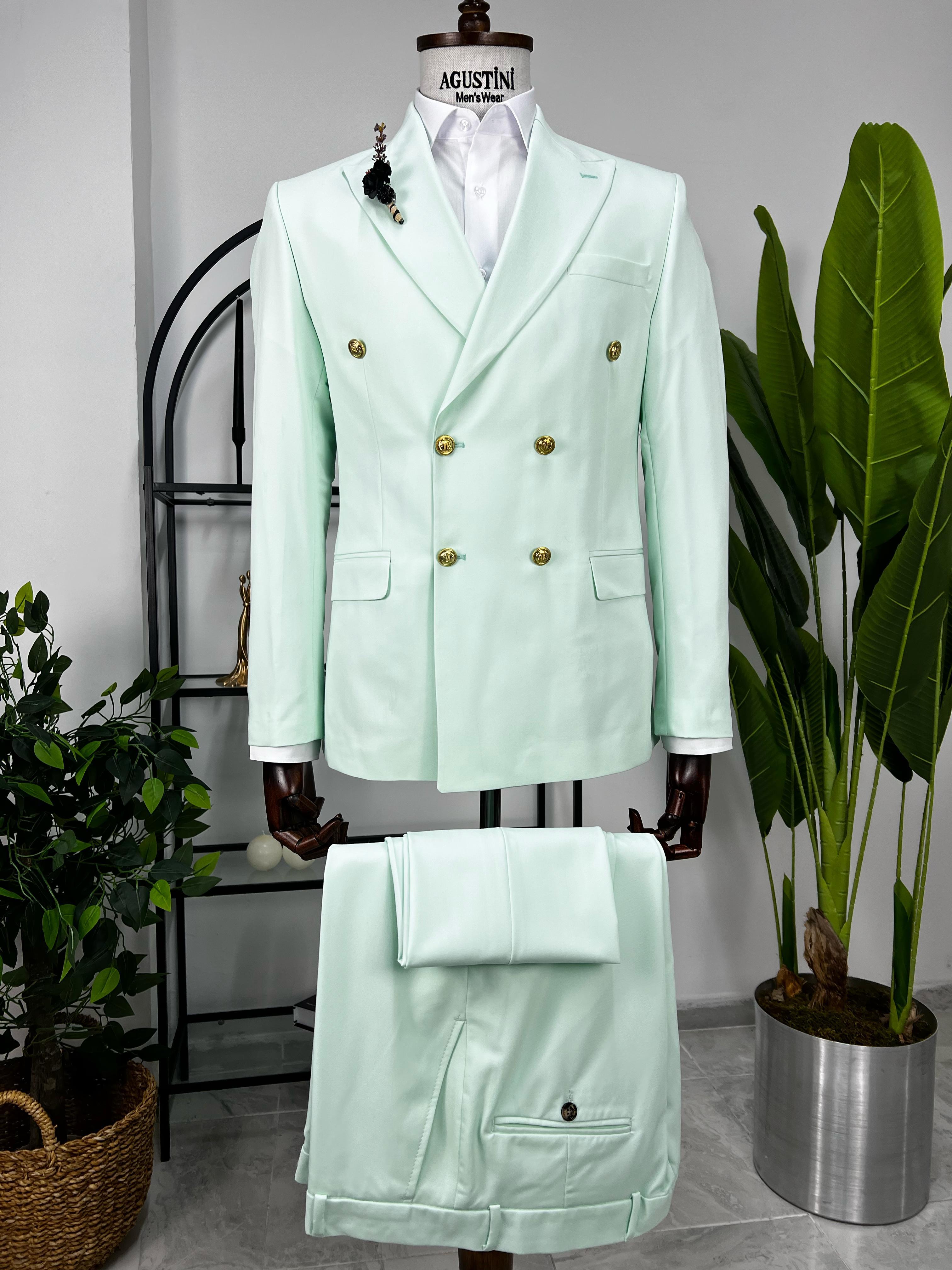 Su Yeşili Kruvaze 2Lİ Takım Elbise Sivri Yaka Slim Fit Kalıp | AgustiniTAKIM ELBİSEAGUSTİNİTk3006AGUSTİNİSu Yeşili Kruvaze 2Lİ Takım Elbise Sivri Yaka Slim Fit Kalıp | Agustini