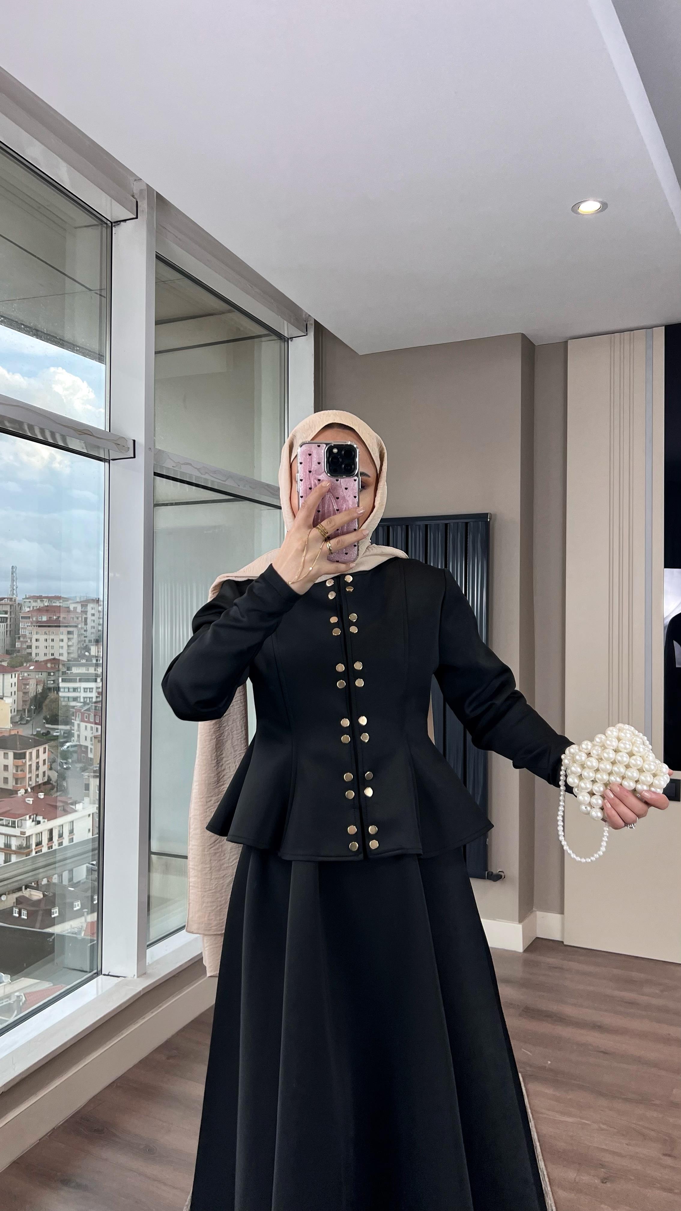 Çıtçıt Detay Skuba Takım Siyah