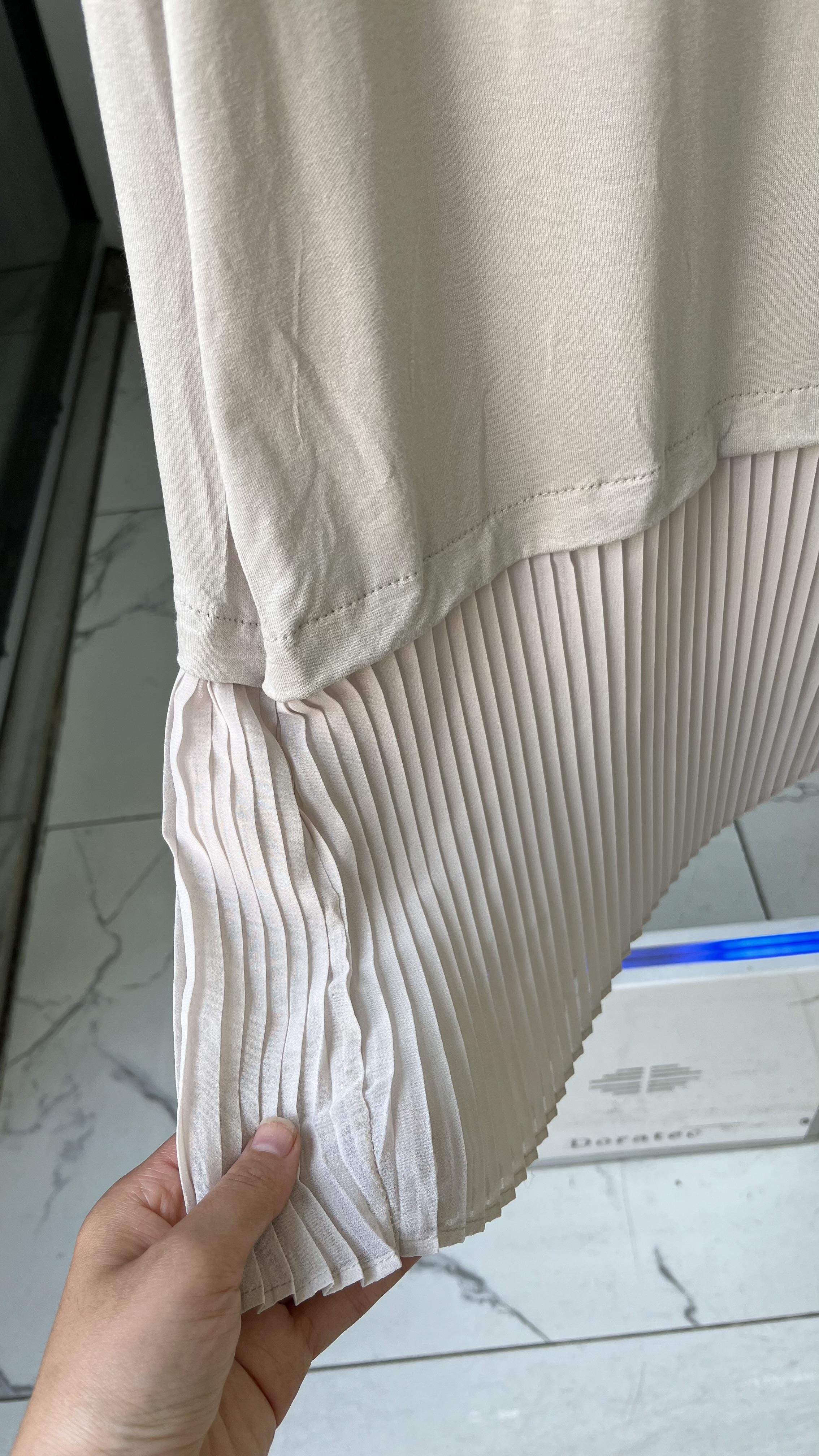 Altı Pileli İçlik Bej