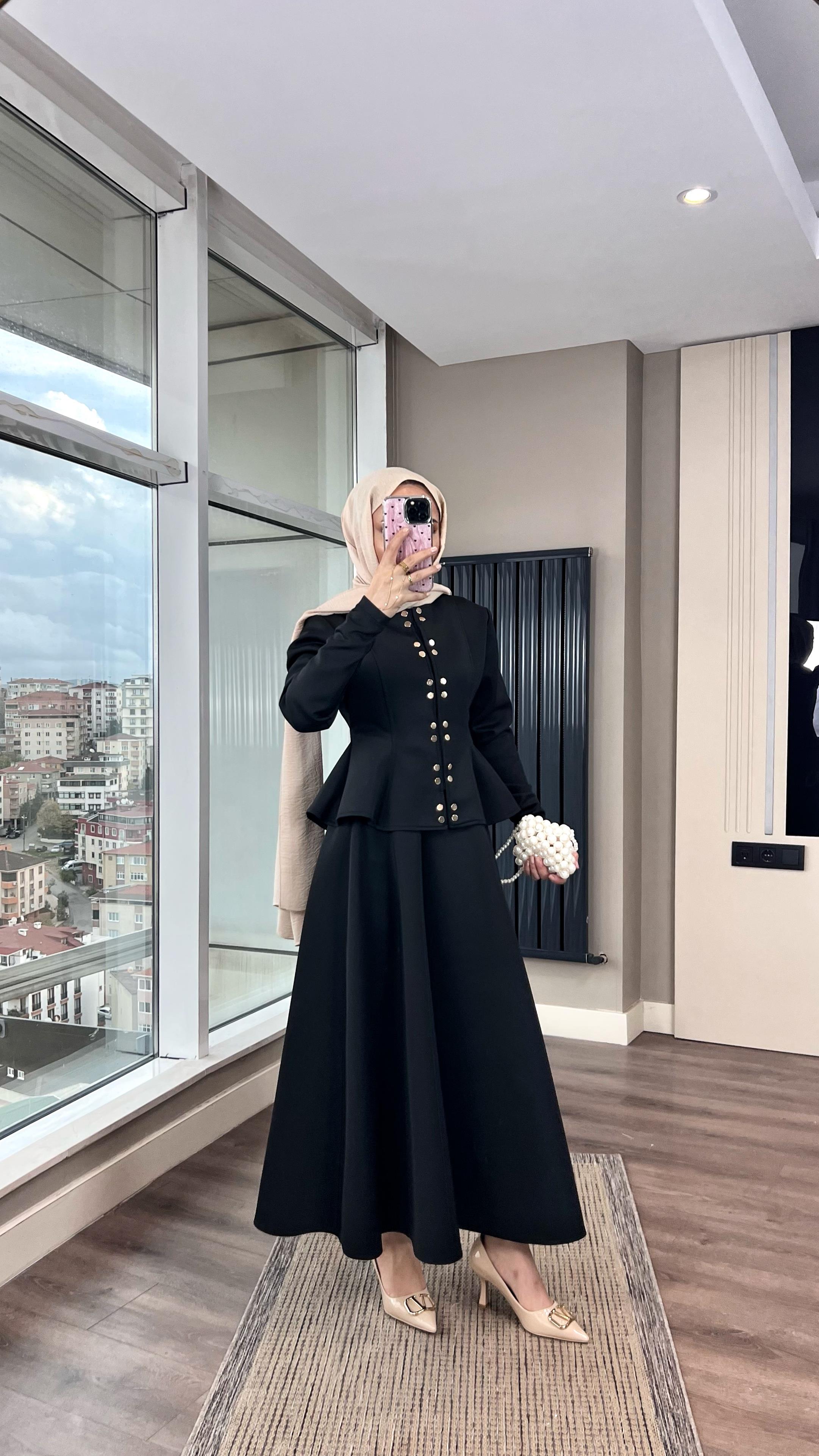 Çıtçıt Detay Skuba Takım Siyah