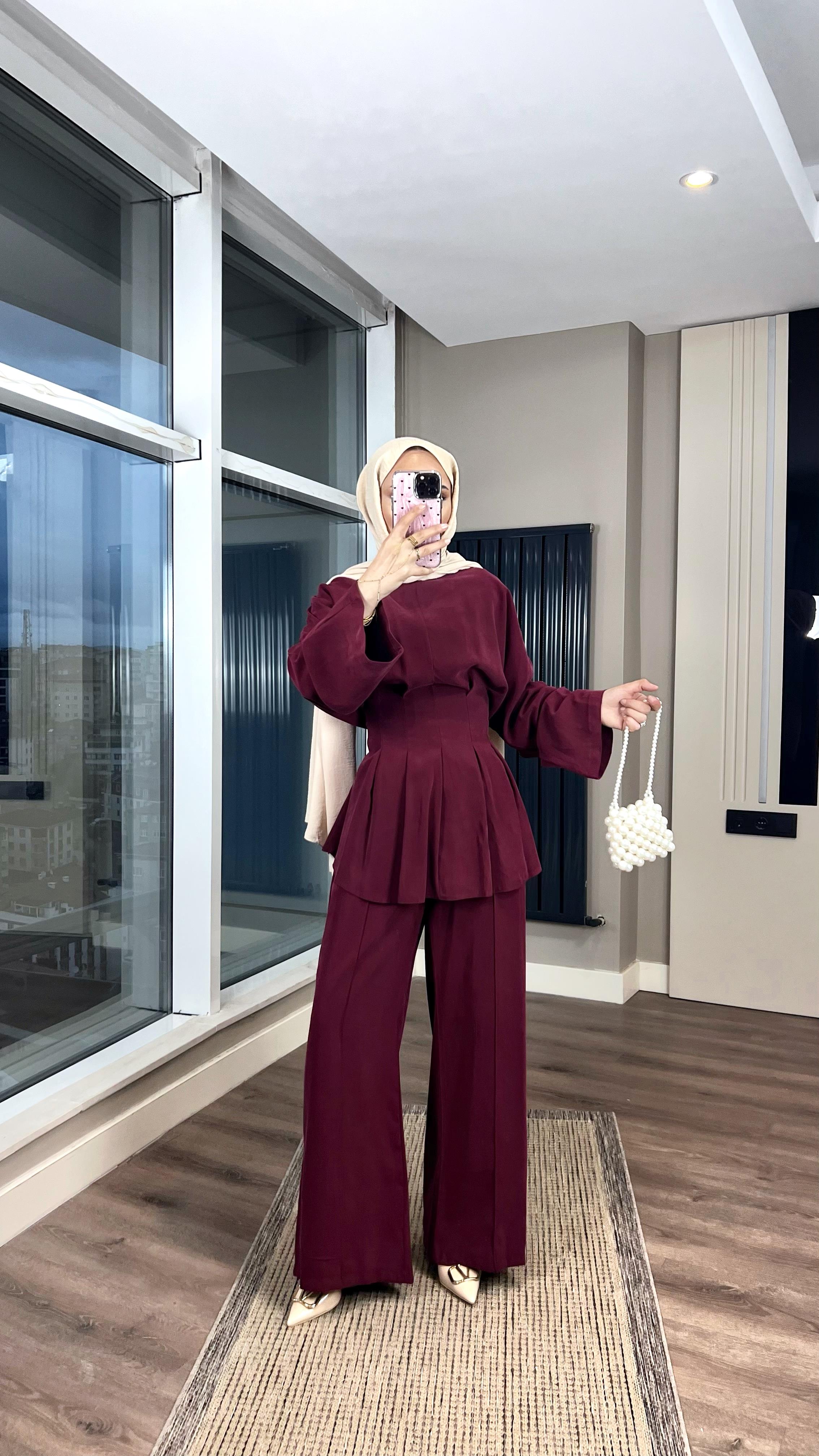 İkili Modal Takım Bordo