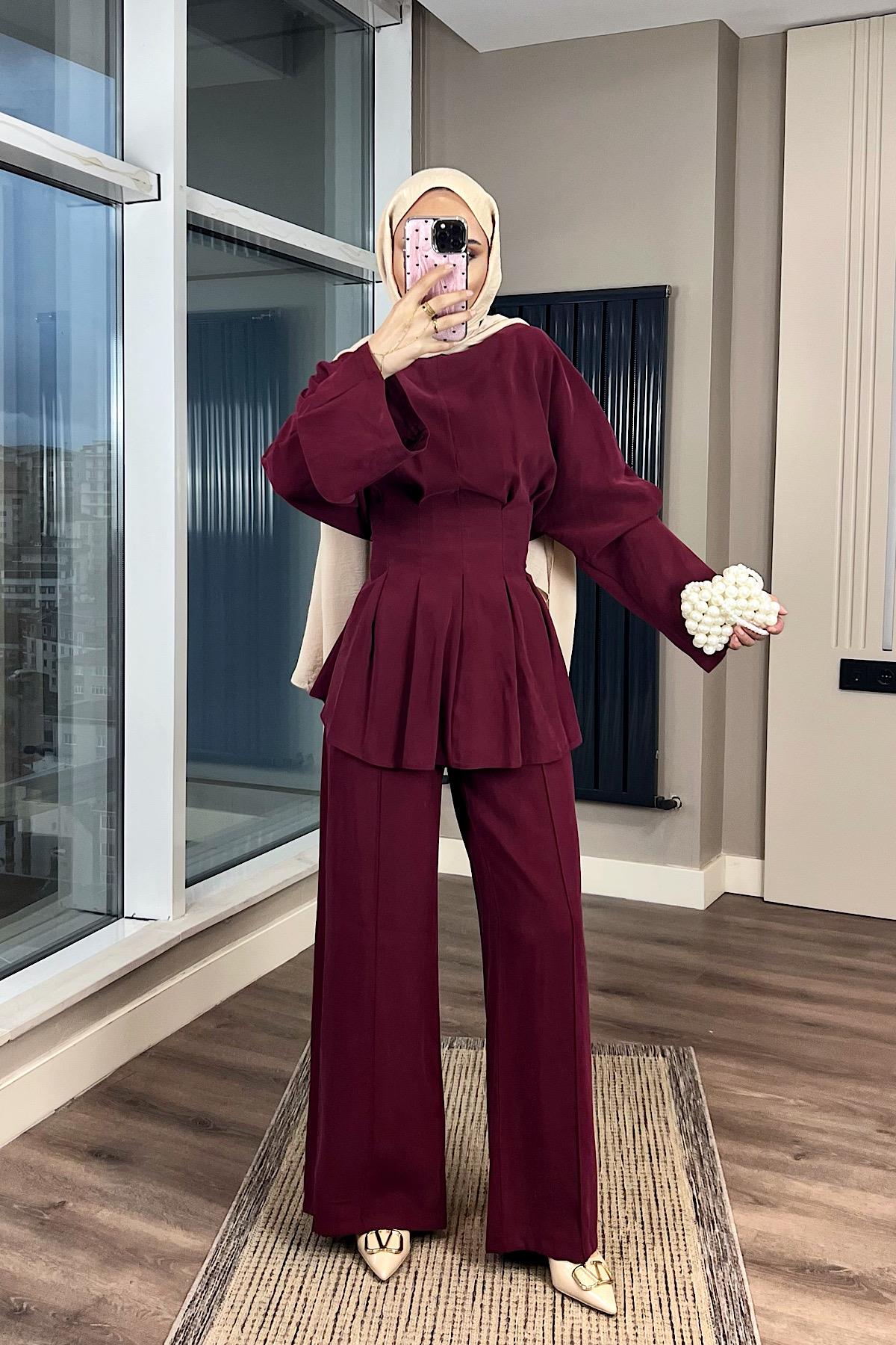 İkili Modal Takım Bordo