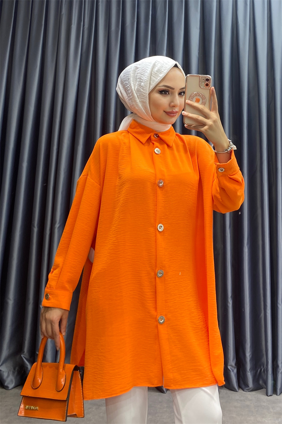 Ayrobin Tunik Turuncu