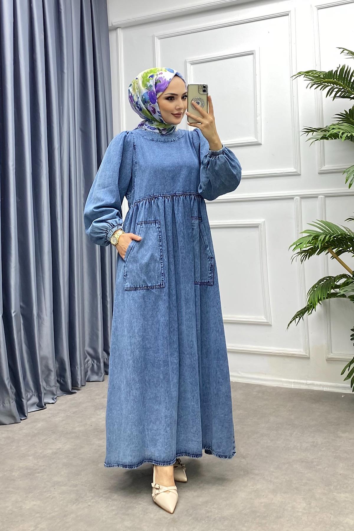 Balon Kol Kot Elbise 