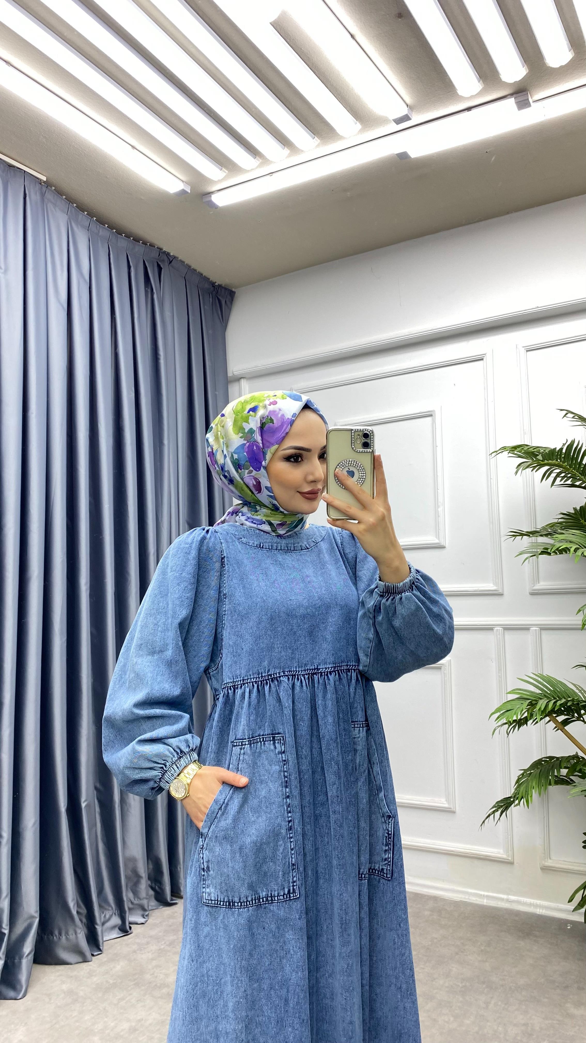 Balon Kol Kot Elbise 