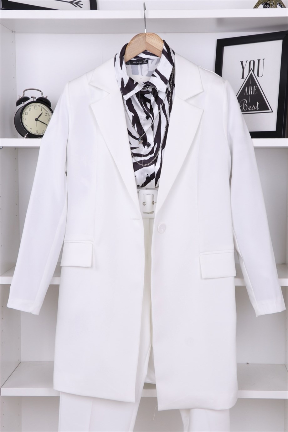 BLAZER CEKET BEYAZ