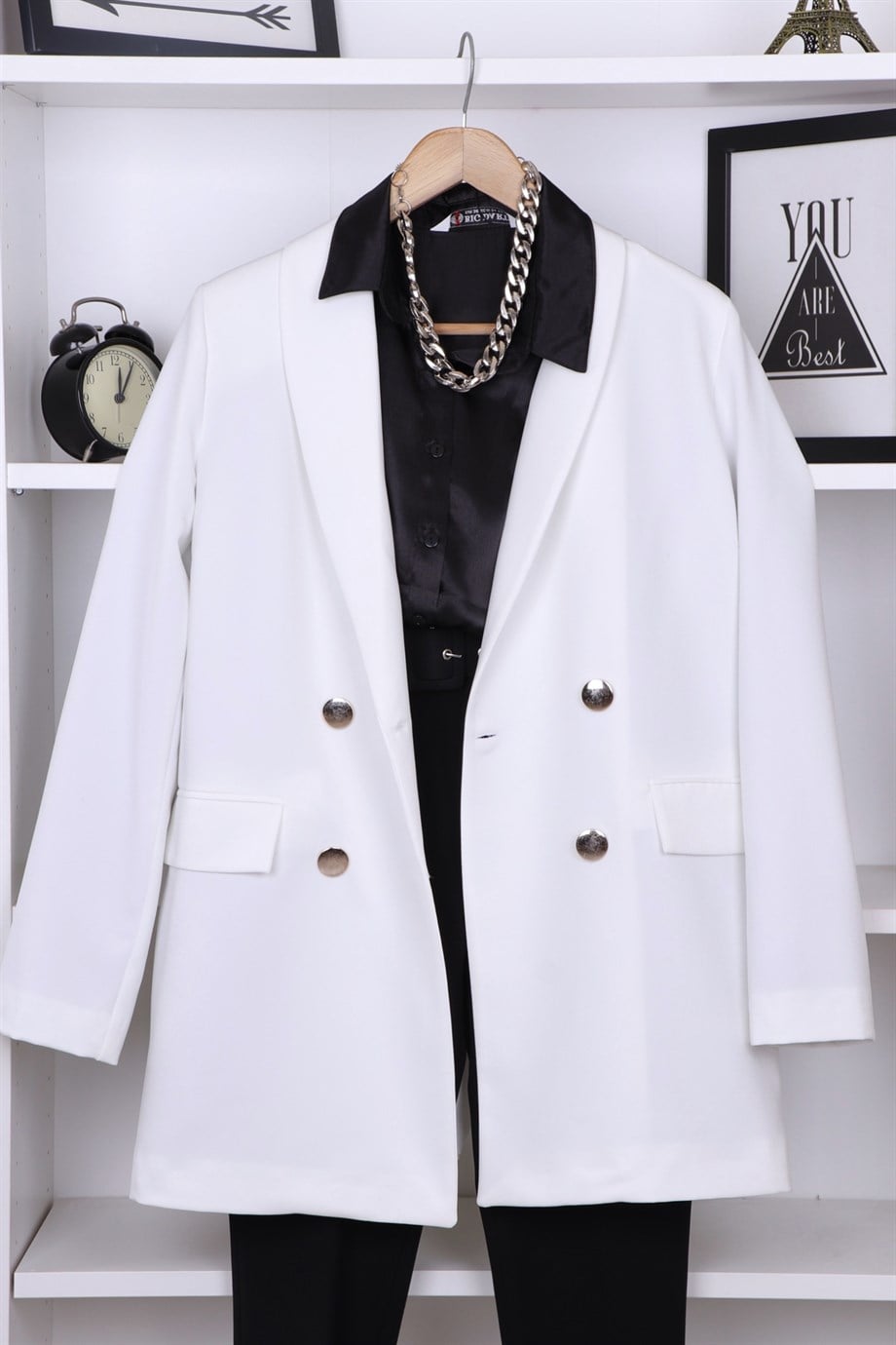 BLAZER CEKET BEYAZ