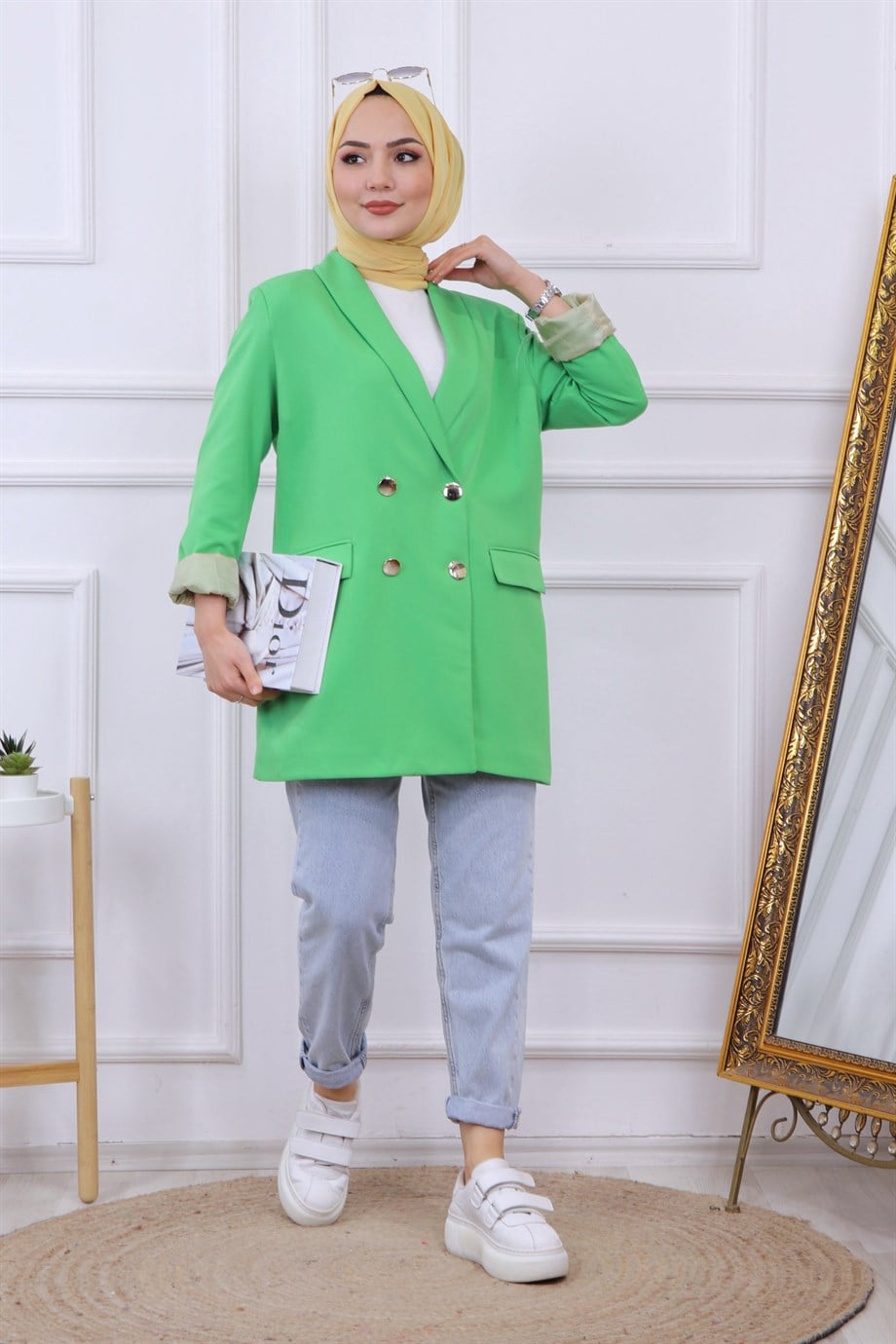 Blazer Ceket Yeşil