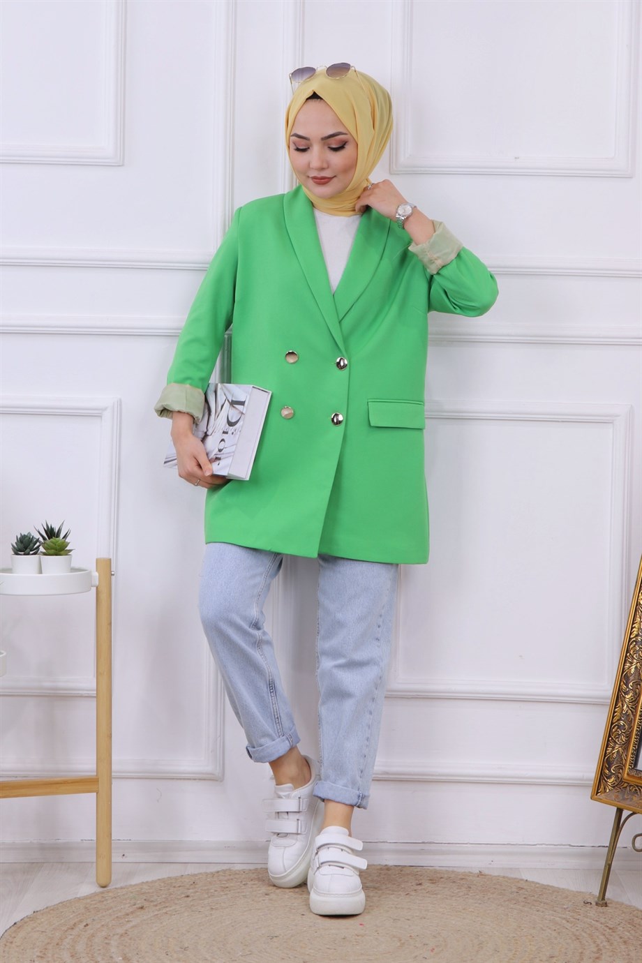 Blazer Ceket Yeşil